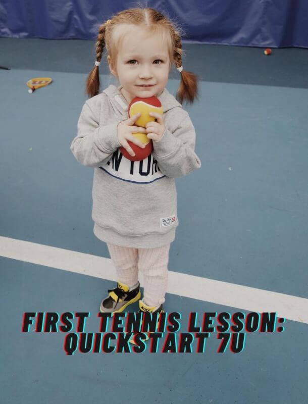 First Tennis Lesson: QuickStart 7U